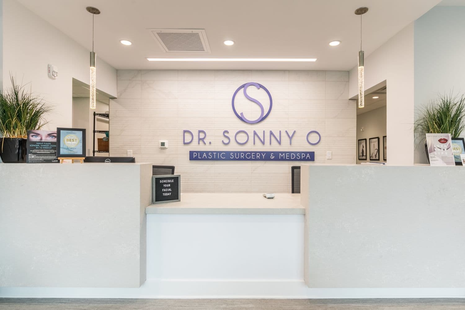 The reception of Dr. Sonny O Plastic Surgery & MedSpa in Mount Pleasant