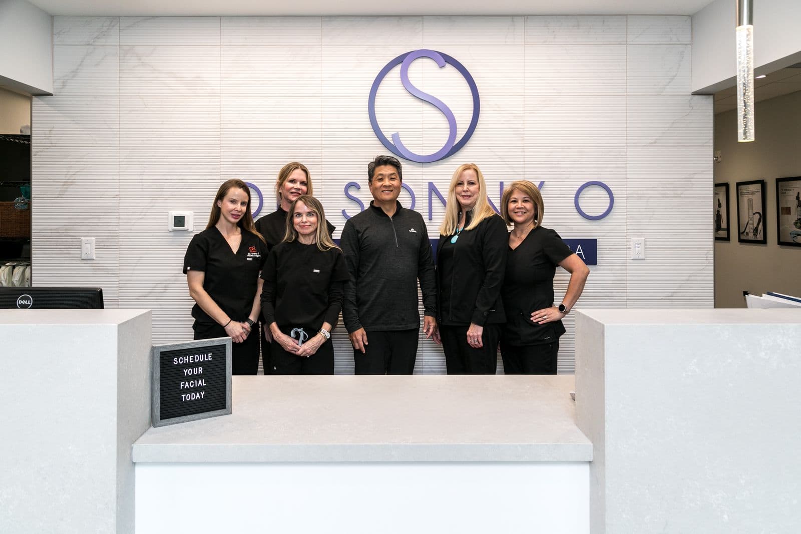 Dr. Sonny O with the practice care team in Mount Pleasant